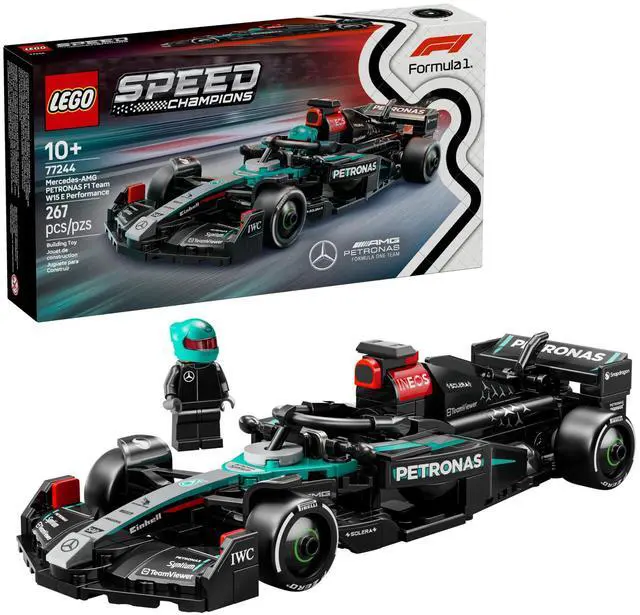 Alt view image 2 of 4 - LEGO Speed Champions Mercedes-AMG F1 W15 Race Car Toy - Building Set for Kids, Boys & Girls, Ages 10+ - Toy Car for F1 Fans - Gift Idea for Birthday - 77244