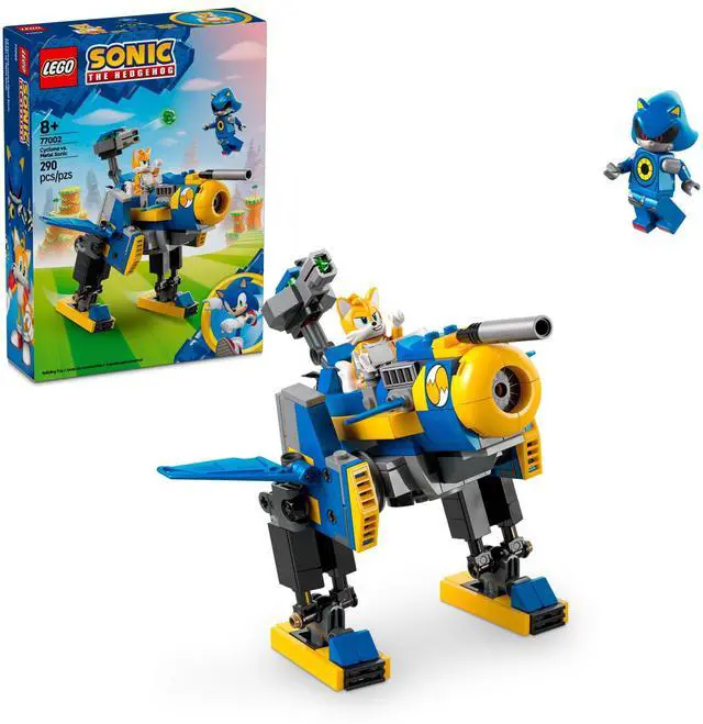 Alt view image 2 of 4 - LEGO Sonic The Hedgehog Cyclone vs. Metal Sonic - Building Toy for Kids, Boys and Girls, Ages 8+ - Mech Suit with Metal Sonic and Tails Minifigures for Pretend Play - Gift Idea for Birthdays - 77002