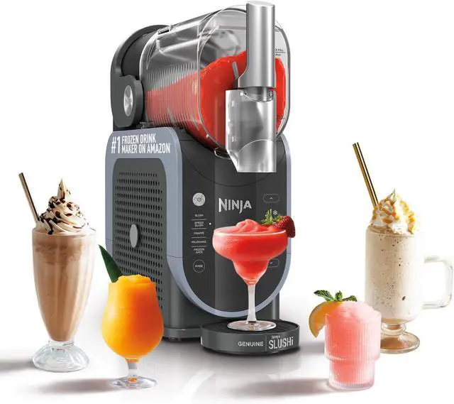 Main image of Ninja SLUSHi with RapidChill Technology, 88 oz. Frozen Drink & Slushie Machine, 5 Preset Programs, Margaritas, Frappés, and More, Premium Accents, Black, FS301
