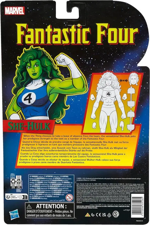 Alt view image 4 of 4 - Marvel Legends Series She-Hulk Action Figure Inspired by Fantastic Four Comics
