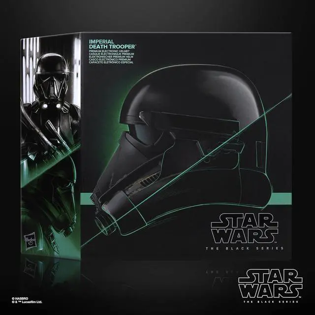 Alt view image 3 of 4 - STAR WARS The Black Series Imperial Death Trooper Premium Electronic Helmet, Rogue One: A Story Roleplay Item for Ages 14 and Up