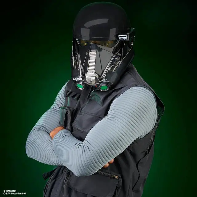 Alt view image 2 of 4 - STAR WARS The Black Series Imperial Death Trooper Premium Electronic Helmet, Rogue One: A Story Roleplay Item for Ages 14 and Up