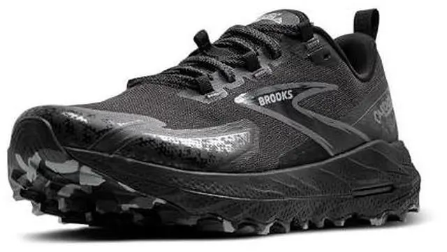 Main image of Brooks Womens Cascadia 18 Mountain Trail Running Shoe - Black/Blackened Pearl/Grey - 5.5 Medium