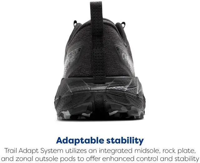 Alt view image 4 of 4 - Brooks Womens Cascadia 18 Mountain Trail Running Shoe - Black/Blackened Pearl/Grey - 5.5 Medium