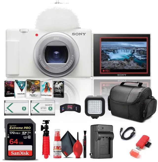 Main image of Sony ZV-1 II Digital Camera + 64GB Memory Card + Photo Software + Battery + More