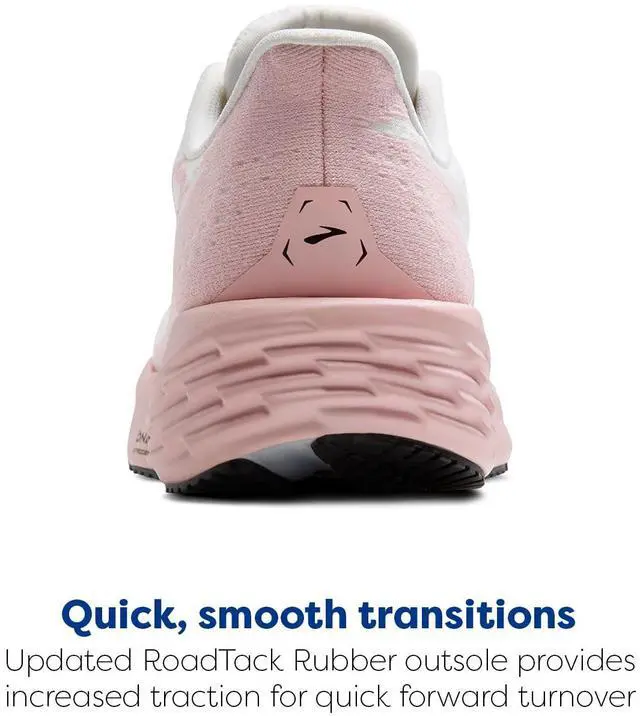 Alt view image 4 of 4 - Brooks Womens Launch 11 Neutral Running Shoe - White/Gold/Pink - 5.5 Medium