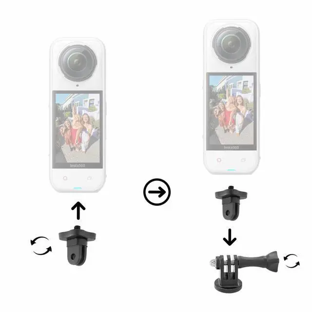 Alt view image 2 of 4 - Insta360 X5 8K 360 Waterproof Action Camera (White) |  1/1.28" Sensors, Replaceable Lenses, PureVideo AI + More