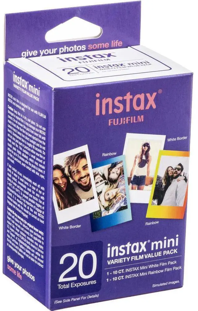 Alt view image 2 of 2 - 5xFUJIFILM INSTAX MINI Instant Film Variety Value Pack (20 Exposures), Microfiber Cleaning Cloth, Bundle