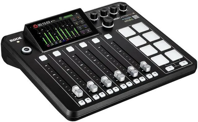 Alt view image 3 of 4 - RODE RODECaster Pro II + Headphones + Podcast Microphone + 64GB Micro SD + More (Bundle)