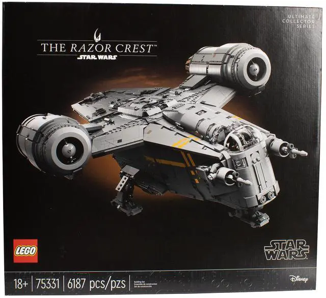 Main image of LEGO Star Wars The Razor Crest UCS Set, Ultimate Collectors Series Starship Model Kit for Adults, Large Iconic The Mandalorian Memorabilia Collectable, 75331