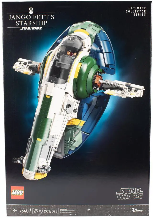 Main image of LEGO Star Wars Jango Fetts Firespray-Class Starship Building Set for Adults - Attack of The Clones Collectible Model Kit and Room Decor - DIY Gift Idea for Men, Women, & Any Fans, Ages 18+ - 75409