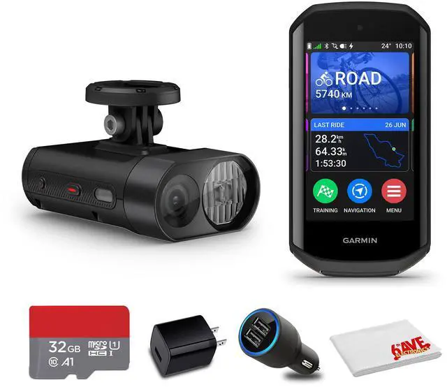 Main image of Garmin Varia Vue Headlight Camera + Edge 1050 Premium Cycling Computer Bundle