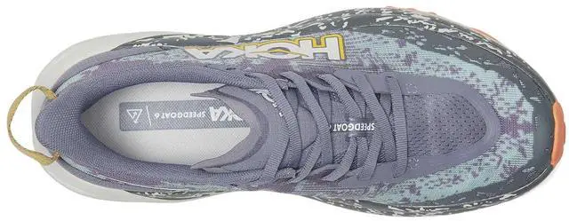 Alt view image 3 of 3 - Hoka Women's Speedgoat 6 Sneaker, Grey Skies/Cosmic Grey, 9