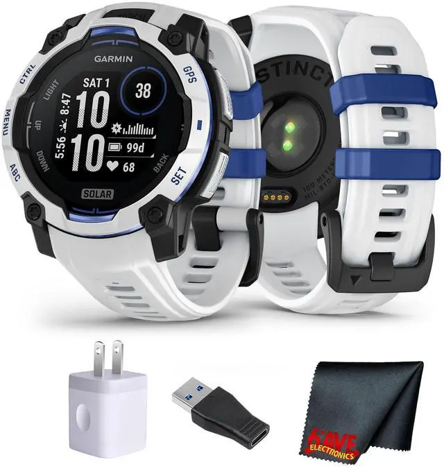 Main image of Garmin Instinct 3, 45mm SOLAR, Whitstone