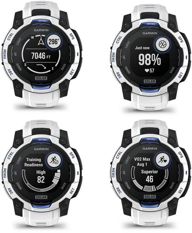 Alt view image 3 of 4 - Garmin Instinct 3, 45mm SOLAR, Whitstone