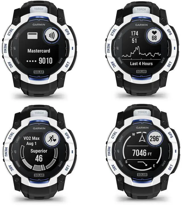 Alt view image 2 of 4 - Garmin Instinct 3, 50mm Solar, Whitestone