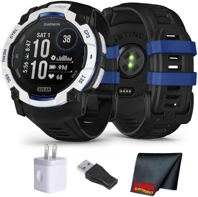 Main image of Garmin Instinct 3, 50mm Solar, Whitestone