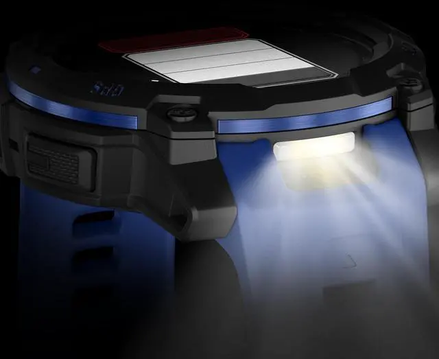 Alt view image 4 of 4 - Garmin Instinct 3, 45mm AMOLED, Black and Bolt Blue