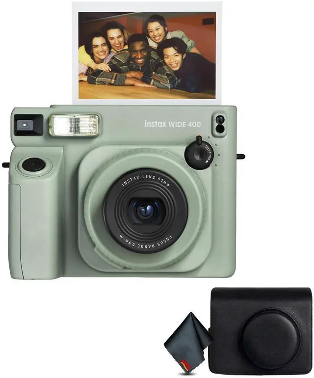 Main image of Fujifilm INSTAX Wide 400 Instant Camera - Sage Green, Case For Instax Wide 400