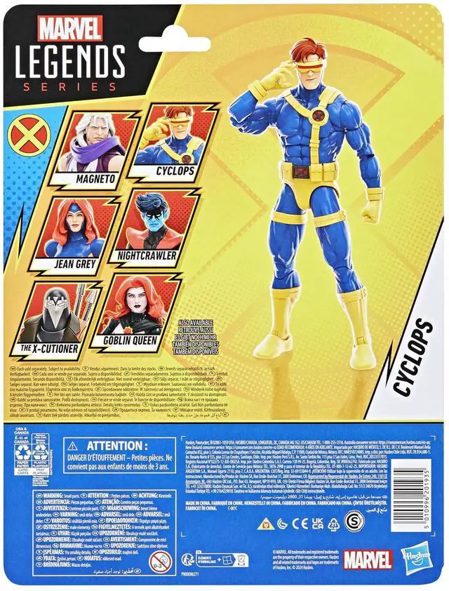 Alt view image 4 of 4 - Marvel Legends Series Cyclops, X-Men 97 Collectible 6-Inch Action Figure