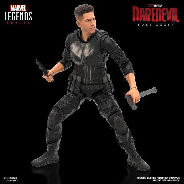 Alt view image 3 of 3 - Marvel Legends Series Daredevil: Born Again Punisher Collectible 6-Inch Action Figure