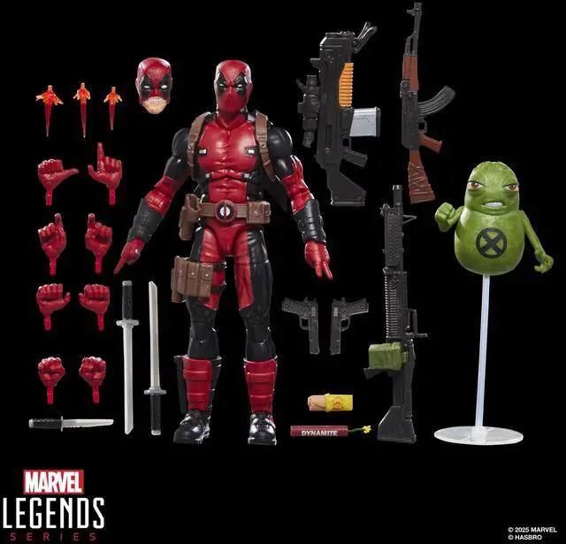 Alt view image 3 of 4 - Marvel Legends Maximum Series Deadpool, Deluxe Deadpool Comics Collectible 6-Inch Action Figure with 24 Accessories Including X-Forces Doop