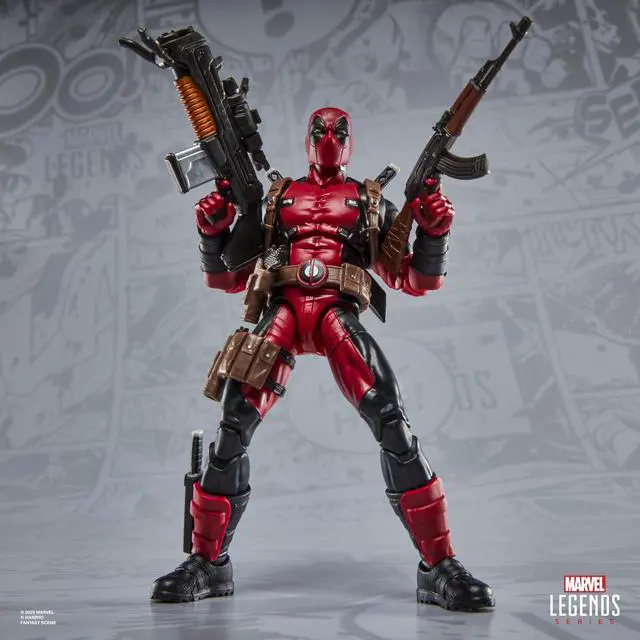 Alt view image 4 of 4 - Marvel Legends Maximum Series Deadpool, Deluxe Deadpool Comics Collectible 6-Inch Action Figure with 24 Accessories Including X-Forces Doop