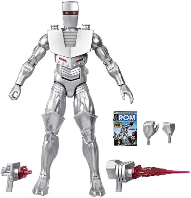 Main image of Marvel Legends Series ROM: Spaceknight, Comics-Inspired Collectible 6-Inch Scale Action Figure with Character-Sized Comic Accessory