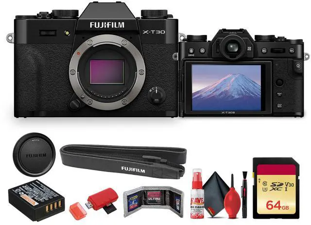 Main image of FUJIFILM X-T30 III Mirrorless Camera (Black) Bundle With 64GB Memory Card