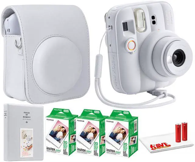 Main image of FUJIFILM INSTAX MINI 13 Instant Film Camera (Clay White) + INSTAX MINI Film + More