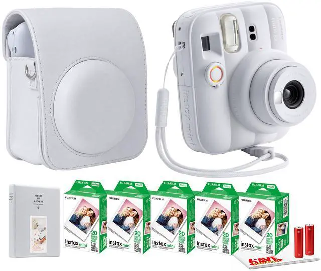 Main image of FUJIFILM INSTAX MINI 13 Instant Film Camera (Clay White) + INSTAX MINI Film + More