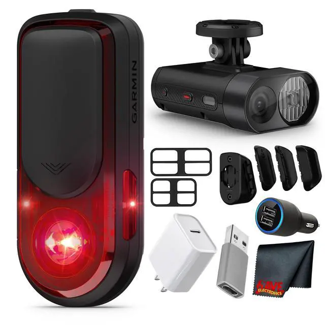 Main image of Garmin Varia RearVue 820 Radar Tail Light + Varia Vue Cycling Headlight & 4k Camera