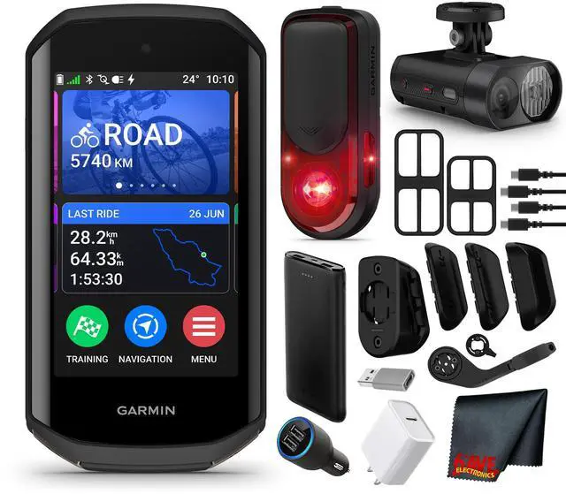 Main image of Garmin Varia RearVue 820 Tail Light + Edge 1050 Cycling Computer + Varia Vue Cycling Headlight Camera