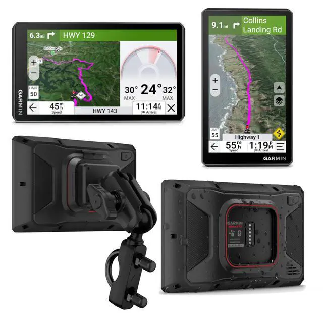 Alt view image 2 of 4 - Garmin zmo XT3 6" Motorcycle GPS Bundle Rugged Wi-Fi Maps