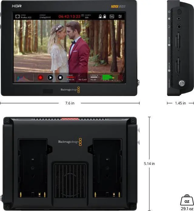 Alt view image 7 of 7 - Blackmagic Design Video Assist 3G 7" Recorder Monitor
