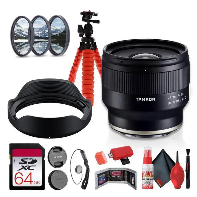 Main image of Tamron 24mm f/2.8 Di III OSD M 1:2 Lens for Sony E Bundle