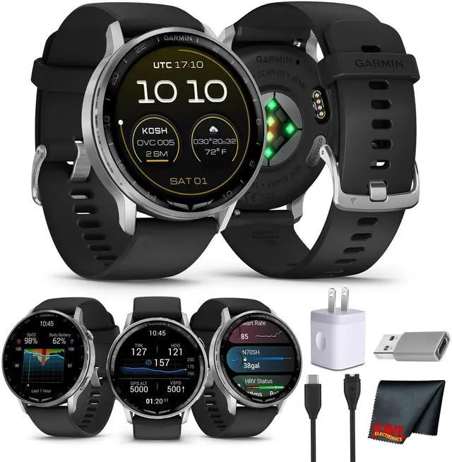 Main image of Garmin D2 Air X15 Aviator Smartwatch - Silver with Black
