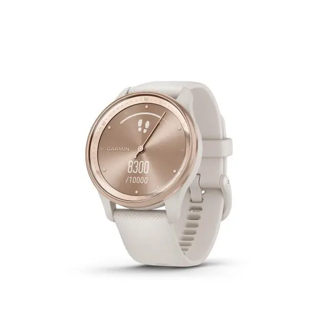 Alt view image 9 of 11 - Garmin Vivomove Hybrid Smartwatch - Ivory