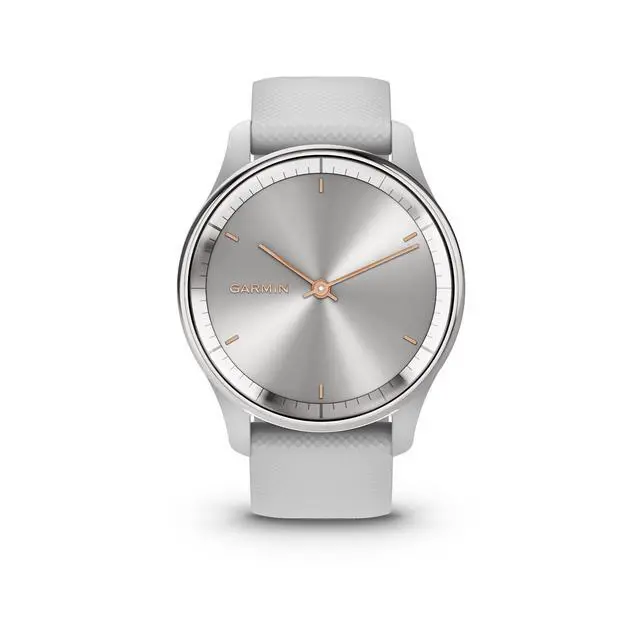 Alt view image 10 of 10 - Garmin Vivomove Trend Hybrid Smartwatch (Silver Stainless Steel Bezel)