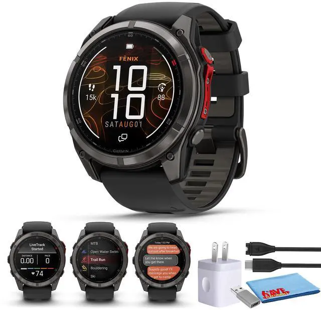 Main image of Garmin Fenix 8 Pro 51mm MicroLED Adventure Smartwatch GPS Maps