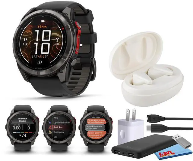 Main image of Garmin Fenix 8 Pro 51mm MicroLED GPS Smartwatch Titanium LTE Satellite