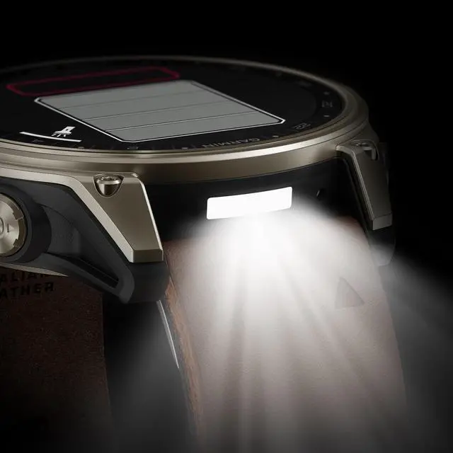 Alt view image 4 of 4 - Garmin D2 Mach 2 Aviator Smartwatch - 47 mm - Titanium with Oxford Brown Bundle