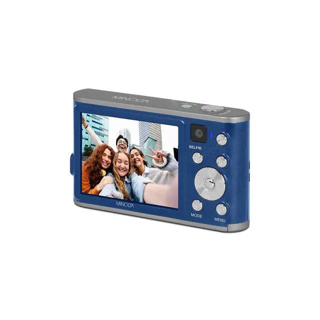 Alt view image 9 of 9 - Minolta MND23 48MP Auto Focus 4K Ultra HD Selfie Camera - Blue