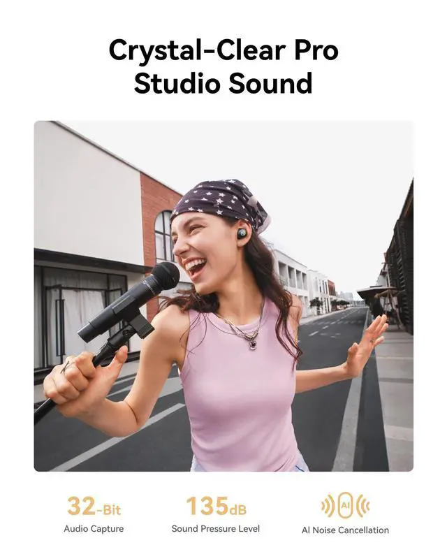 Alt view image 2 of 3 - Hollyland MELO P1 Dynamic Handheld Microphone (Space Gray)