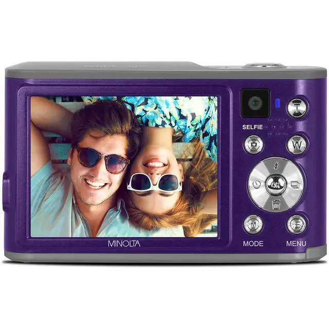 Alt view image 3 of 4 - Minolta MND23 Digital Camera (Purple), 48MP Point & Shoot Camera, 2.7K Video Recording, 16x Digital Zoom + More