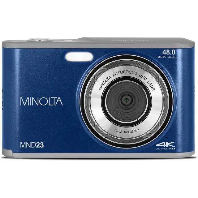 Alt view image 2 of 4 - Minolta MND23 Digital Camera (Blue), 48MP Point & Shoot Camera, 2.7K Video Recording, 16x Digital Zoom + More