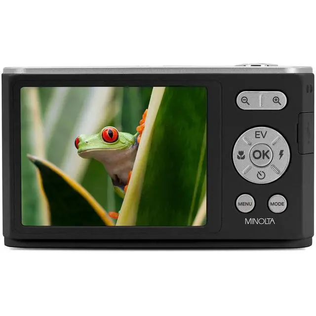 Alt view image 3 of 4 - Minolta MNZ6E Dual Screen Digital Camera (Black), 64MP Digital Camera, 4K UHD Video, 6x Optical Zoom, Dual LCD Screens, + More