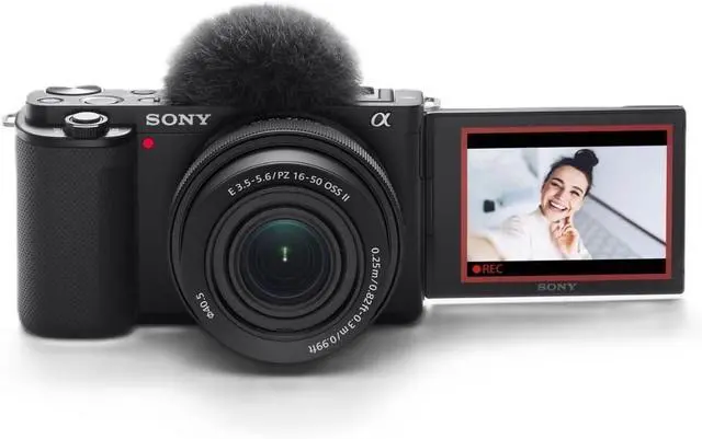 Alt view image 8 of 8 - Sony ZVE10KB 16-50mm Vlog Camera With new kit lens - Black
