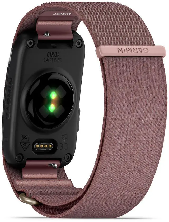 Alt view image 3 of 4 - Garmin CIRQA Smart Band Activity And Fitness Tracker Mauve (S-M) Bundle
