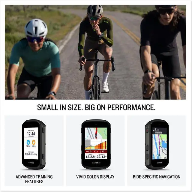 Alt view image 2 of 3 - Garmin® Edge® 550, Compact GPS Cycling Computer, Vivid Color Display, Bike-Specific Mapping, Advanced Training and Performance Insights
